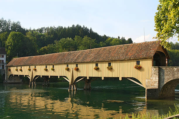 istock Traditional Covered Wood Bridge 159312071