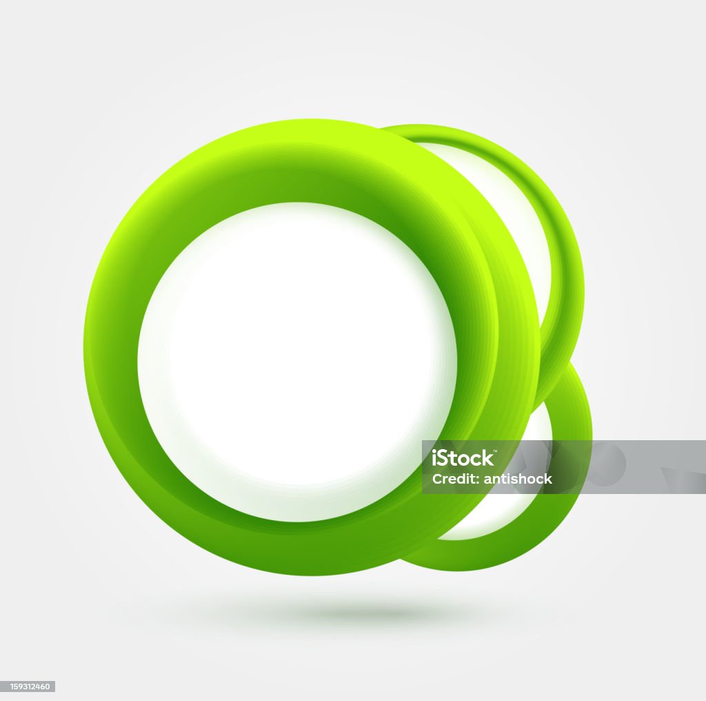 Grüne Kreise Hintergrund - Lizenzfrei Abstrakt Vektorgrafik