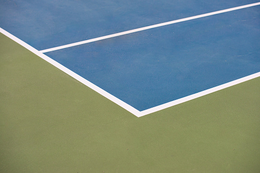 Clean scene of the game tennis court