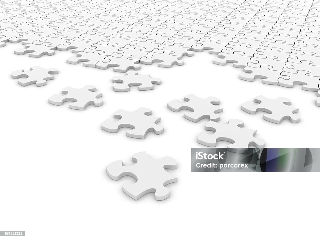 Blanco Puzzle - Foto de stock de Blanco - Color libre de derechos