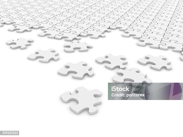 Blanco Puzzle Foto de stock y más banco de imágenes de Blanco - Color - Blanco - Color, Conceptos, Conceptos y temas