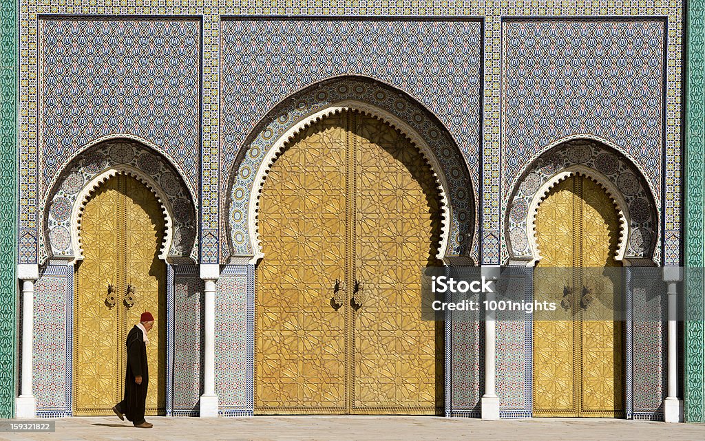 Royal Palace main doors Fez Morocco Morocco Stock Photo