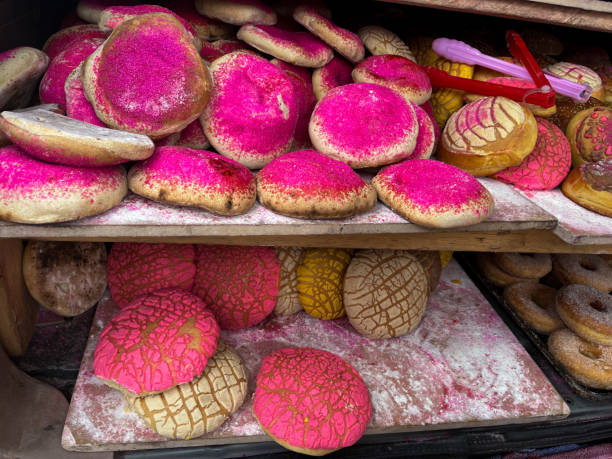 traditional mexican sweet bread in tlaxcala mexico i sell from a van stock photo
