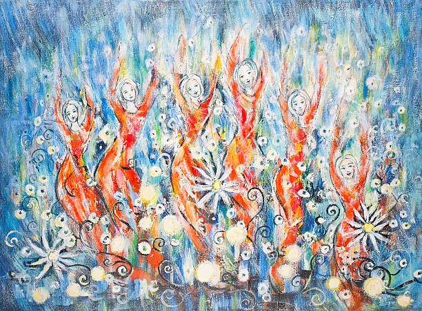 istock A painting of a dancing girls  159327755