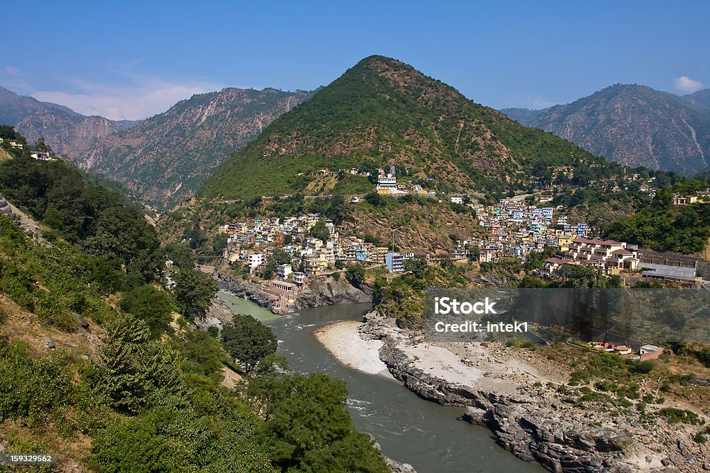 Devprayag, Уттаракханд, Индия. - Стоковые фото Азия роялти-фри