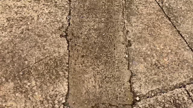 Walking over concrete footpath