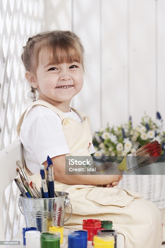 Menina-Artista - Royalty-free Alegria Foto de stock