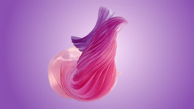 abstract pink petal wave
