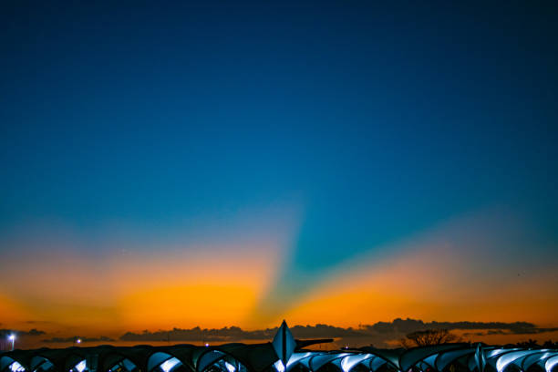 Sunset View from Tocumen International Airport at Panamá City