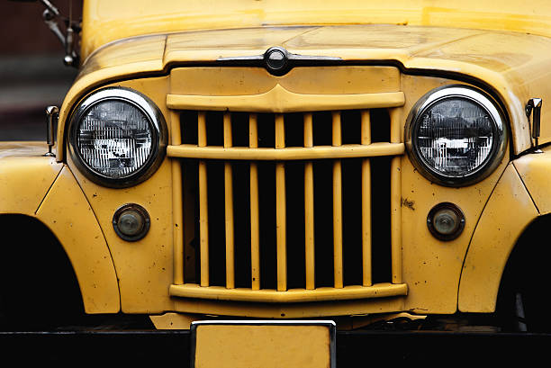 istock Old truck grill 159340778
