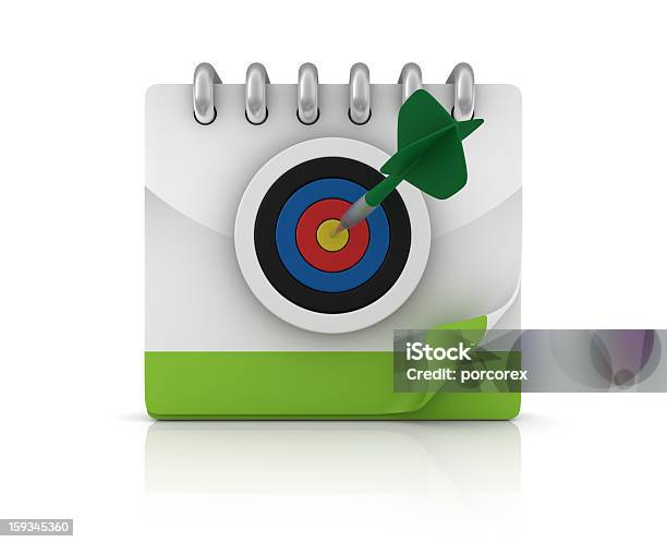 Dart Auf Ziel Und Kalender Stockfoto und mehr Bilder von Computergrafiken - Computergrafiken, Dartpfeil, Darts