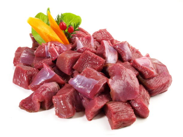 istock Raw Roe Deer Ragout - Wild Game Meat 1593469691