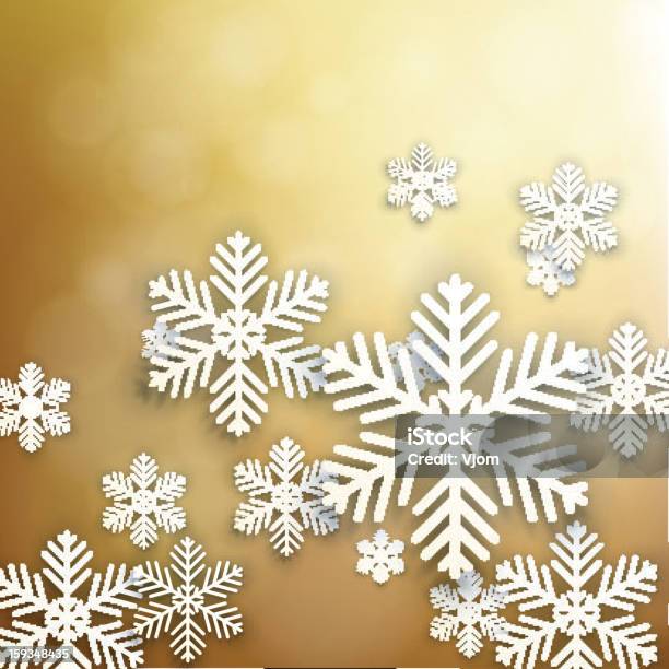 Set Di Sfondo Di Natale Dorato - Immagini vettoriali stock e altre immagini di Astratto - Astratto, Bellezza, Bianco