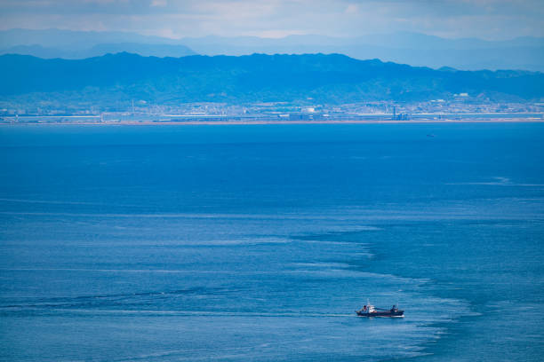 istock A view of Osaka Bay from the mountaintops in Kobe. 1593484574