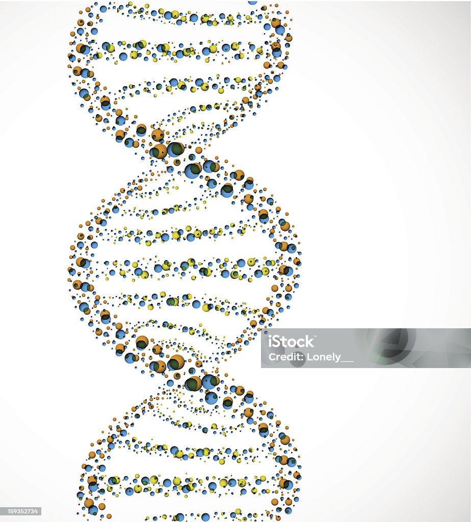 DNA molecule DNA molecule of spheres. Eps 10 Abstract stock vector