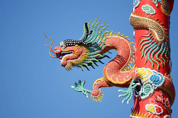 istock Dragon at Chinese Temple 159353537