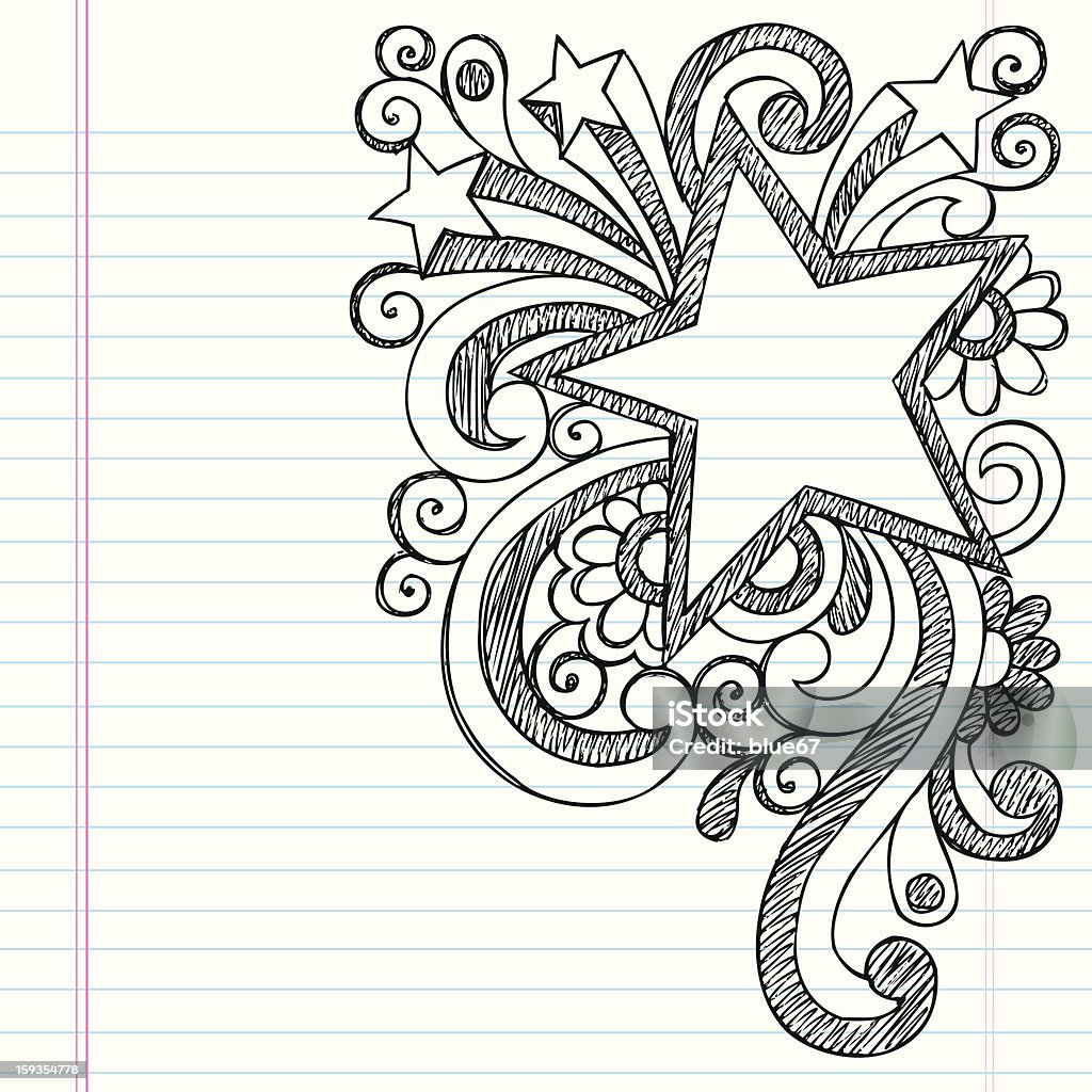 Moldura Estrela desenhos animados vetor Design do bloco - Royalty-free Moldura - Composição arte vetorial