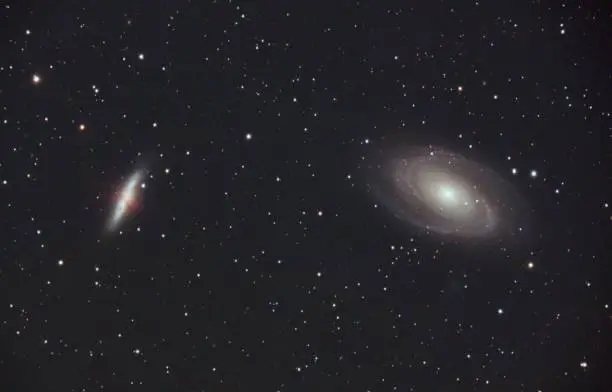 Messier 81 and Messier 82 galaxies in Ursa Major