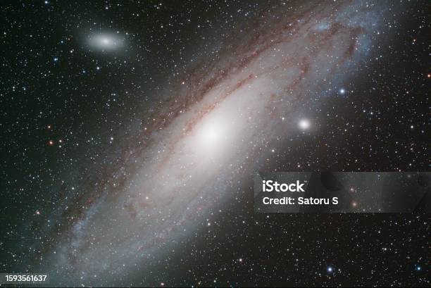 Messier 31 Andromeda Galaxy In Andromeda Stock Photo - Download Image Now - Galaxy, Andromeda, Andromeda Galaxy