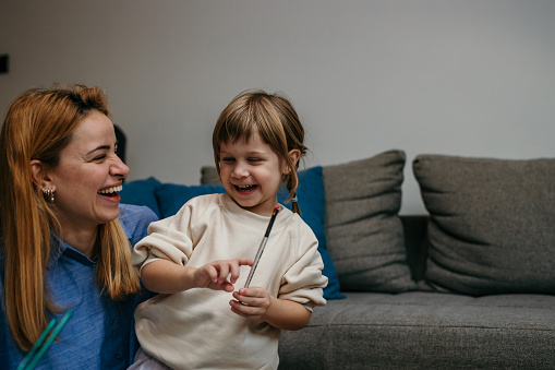 A Genuine Portrayal Of A Mother And Her Daughter As They Experiment
