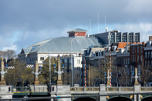 Carre Building, currently, it is mainly used for musicals, cabaret performances and pop concerts Amsterdam, the Netherlands. 27 March 2023.