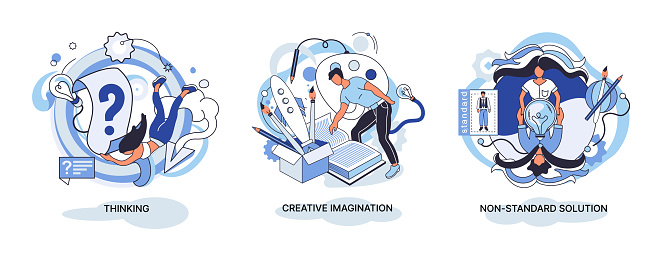 Mindset Types Work Creative Thinking People Different Mental Mindset Types Or Models ...