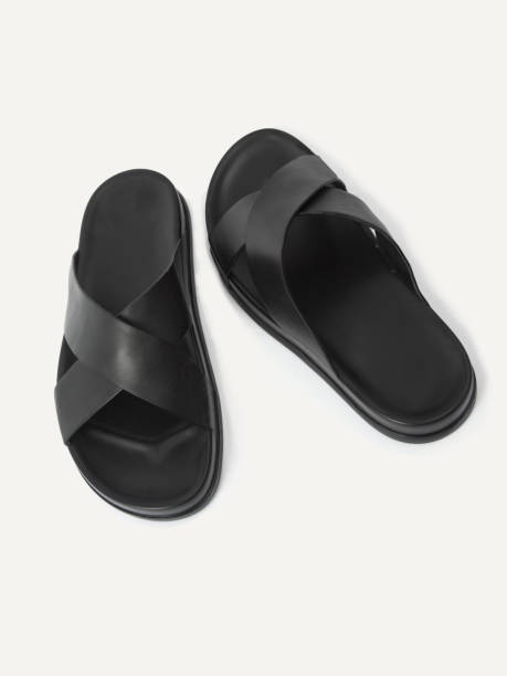 istock Men's leather sandals 1593700062
