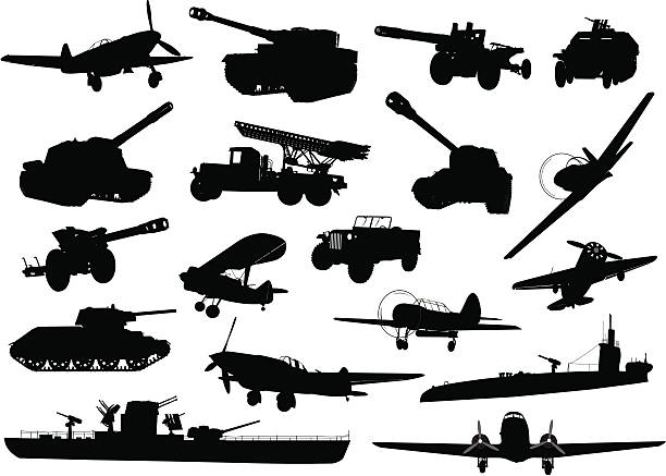 militär - militärisches landfahrzeug stock-grafiken, -clipart, -cartoons und -symbole