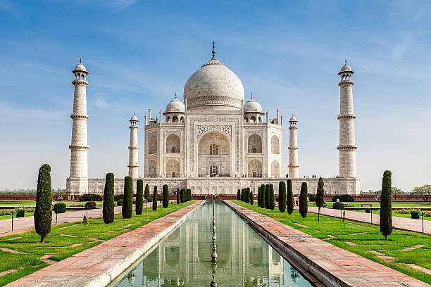 taj mahal, l'india - built structure architecture vacations travel destinations photos et images de collection