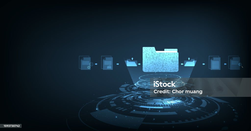 Data Transfer Management Document Management And Data Transfer Through Cloud Technology Stock ...