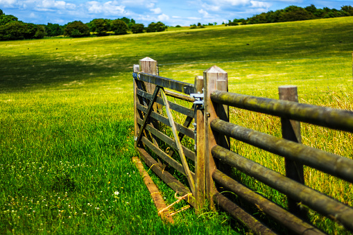 cotswolds landscape agricultural land fields rural countryside england uk