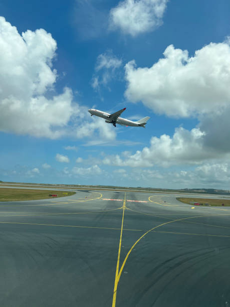 istock airplane is taking off cloudy blue sky apron point of view vertical still 1593754572