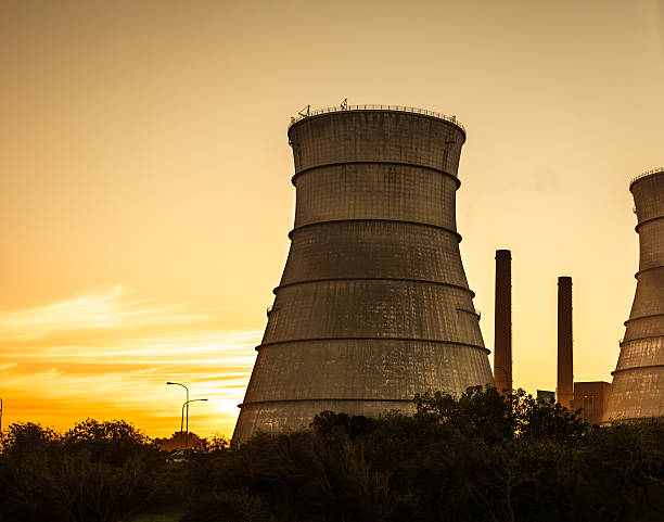 Nuclear Reactor Nuclear reactor cooling tower, Cape Town, South Africa soweto stock pictures, royalty-free photos & images