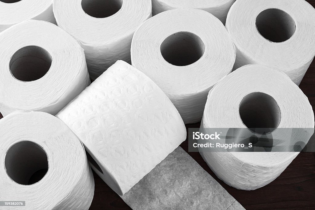 Rouleaux de papier toilettes - Photo de Aboutissement libre de droits