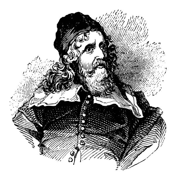 Vintage engraved illustration - Inigo Jones (1573-1652) English architect