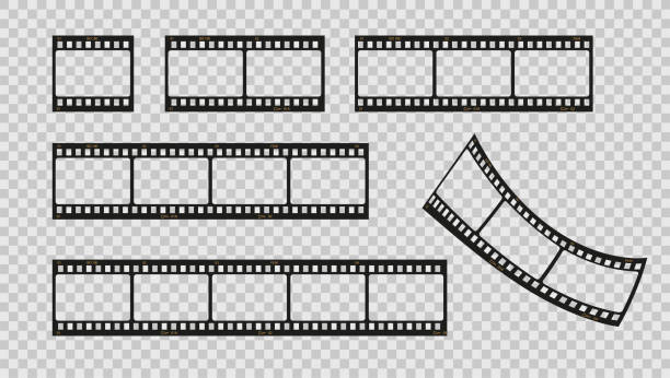 Film strip collection Film strip collection film negative roll stock illustrations