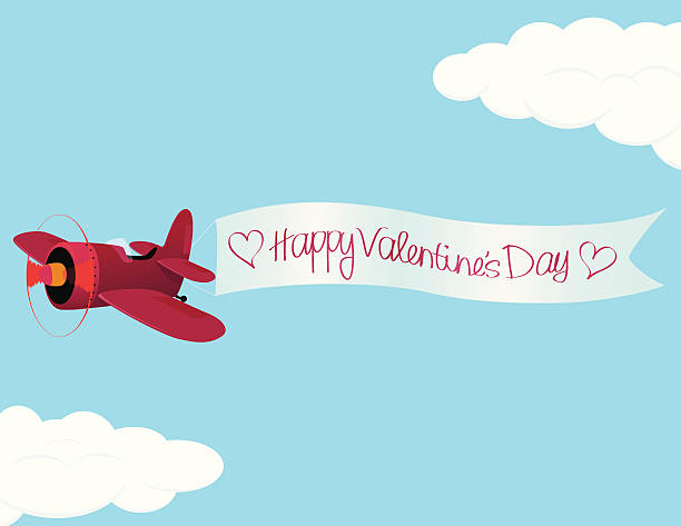 A sample layout of a Valentines day card vector art illustration