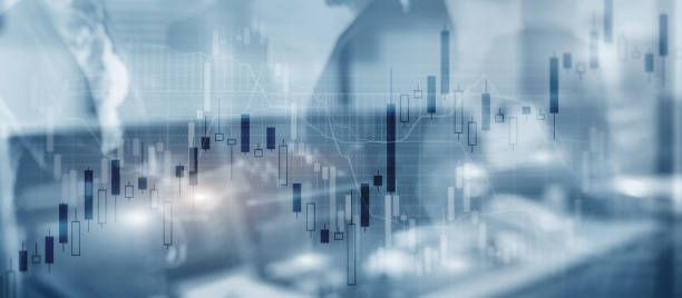 istock Stock market chart. Abstract background for presentation 1593909675