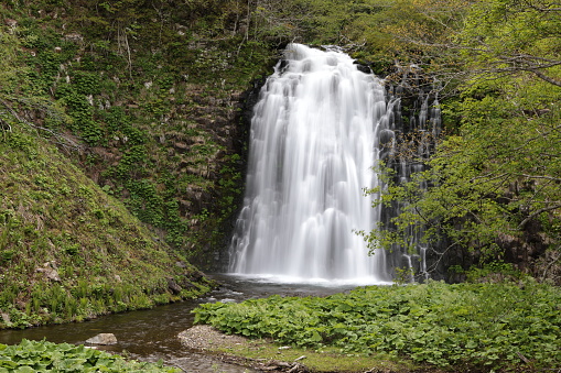 Kumagoe Falls , Shiretoko  Pass Hokkaido, Japan