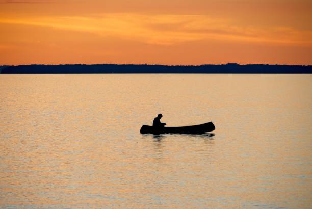 istock Canoe at the Golden Hour 1594000589