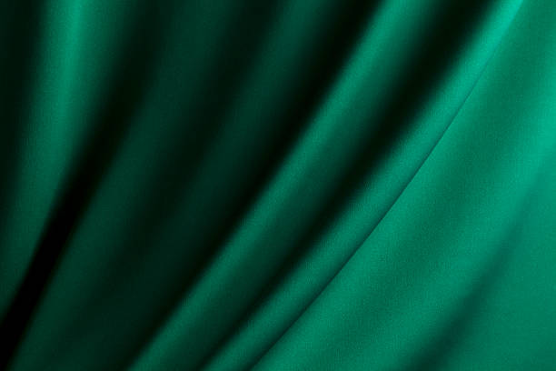 de seda - green silk textile shiny imagens e fotografias de stock