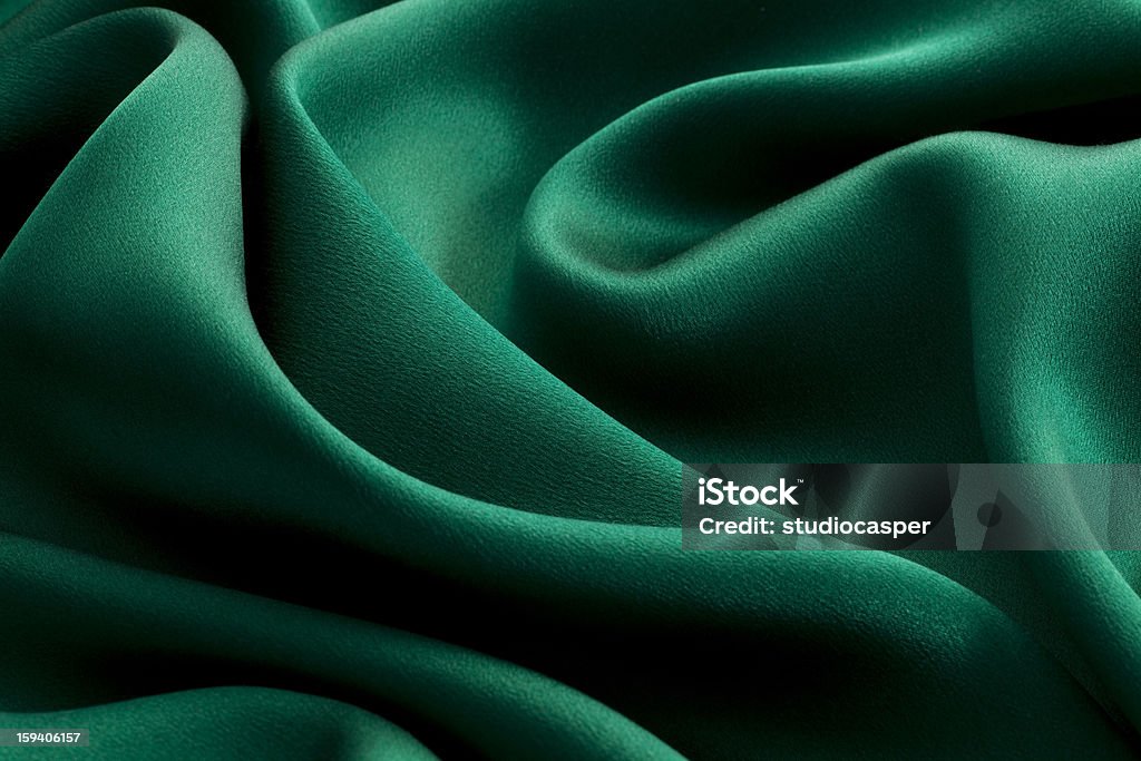 グリーンシルク（クローズアップ） - 布のロイヤリティフリーストックフォト