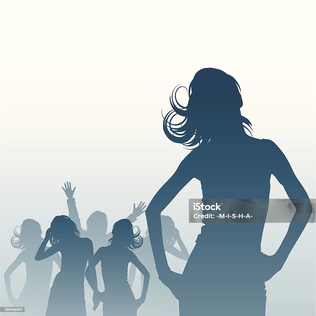 Ilustración de Chicas Bailando y más Vectores Libres de Derechos de