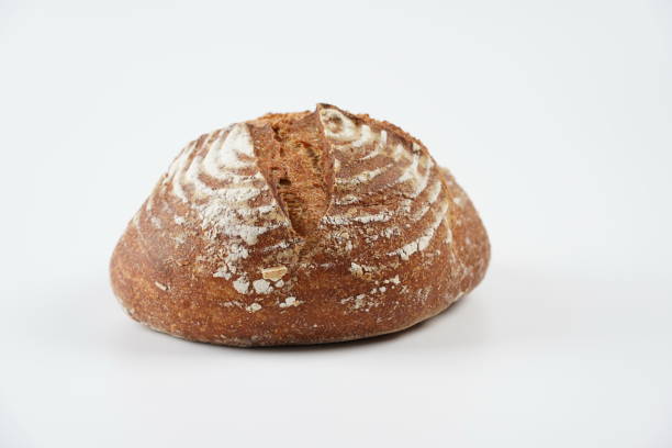 istock Fresh rye bread or whole grain bread. Healthy baked bread with crispy crust 1594071950
