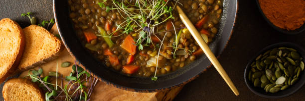 istock Healthy lentil soup 1594118306