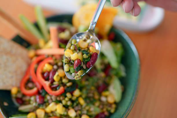 istock Mixed grain salad with green beans 1594118838