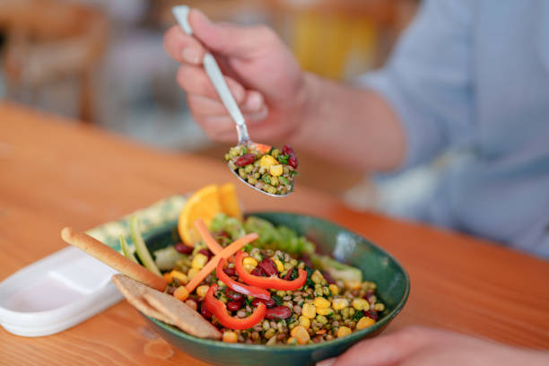 istock Mixed grain salad with green beans 1594118959