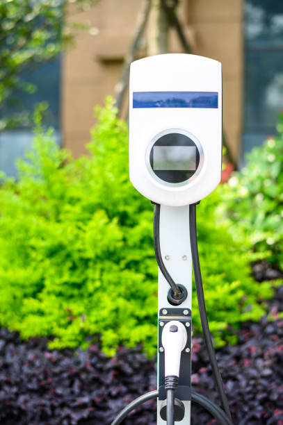 istock Electric vehicle Charging station 1594179175
