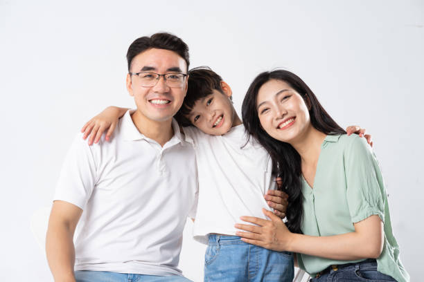 istock A family on a white background 1594186338