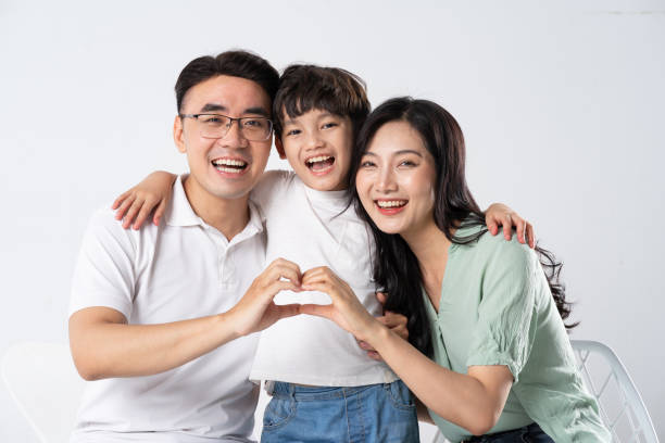istock A family on a white background 1594186874